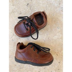 Toddler 4 Stride Rite Brown Leather Walking Shoes Sneakers